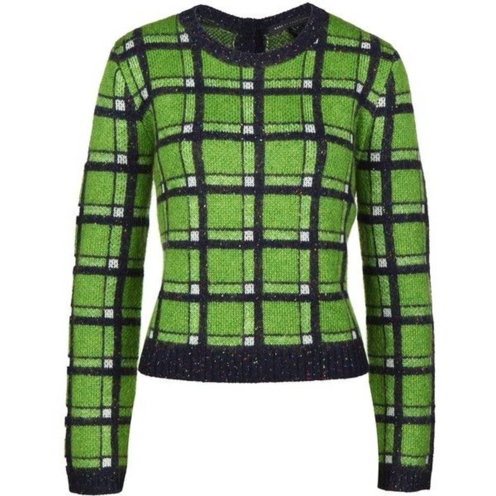 Marc Jacobs Green Plaid Prudence Sweater